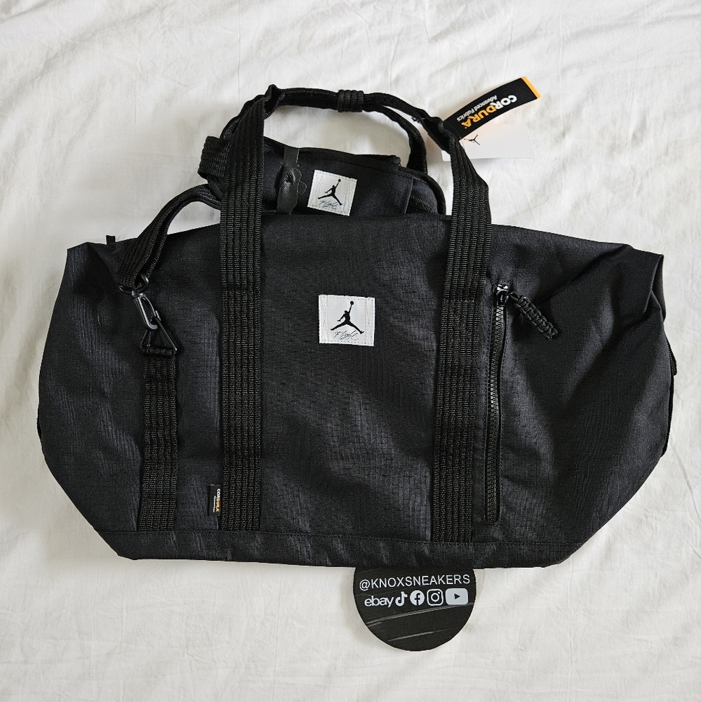 Nike Jordan Jam Flight Cordura Duffle Bag Black Gym Backpack MA0798 023